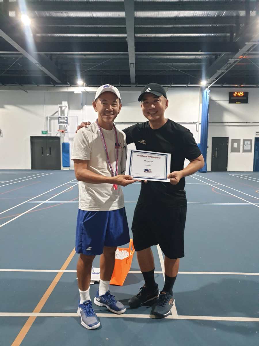 PPR Level 1 certification handover at a Singapore coaching course